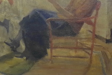 Ermenegildo Agazzi - La lettrice - fine del XIX secolo (1890 circa) - olio su tela Ermenegildo Agazzi - La lettrice - fine del XIX secolo (1890 circa) - olio su tela