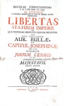 Sulla libert� dell'Impero: Nicolaus Christoph Linker - Libertas statuum Imperii - Jena 1711 Sulla libert� dell'Impero: Nicolaus Christoph Linker - Libertas statuum Imperii - Jena 1711