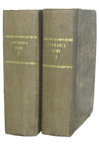 Le Rime di Petrarca con l'interpretazione di Giacomo Leopardi - Milano 1826 (rara prima edizione) Le Rime di Petrarca con l'interpretazione di Giacomo Leopardi - Milano 1826 (rara prima edizione)
