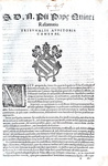 Bolla di Pio V sulla riforma della Camera Apostolica - Roma, Blado 1570 Bolla di Pio V sulla riforma della Camera Apostolica - Roma, Blado 1570