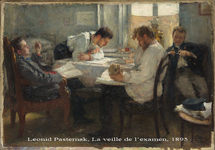 Leonid Pasternak (after) - La veille de l'examen (La vigilia dell'esame) - prima met� del Novecento Leonid Pasternak (after) - La veille de l'examen (La vigilia dell'esame) - prima met� del Novecento