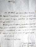 Zannoni - Lettera autografa a Leopoldo Ricasoli Zannoni - Lettera autografa a Leopoldo Ricasoli