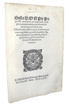 Bolla di Pio IV sulle revoche di privilegi, immunit� e indulti - Roma, Blado 1565 Bolla di Pio IV sulle revoche di privilegi, immunit� e indulti - Roma, Blado 1565