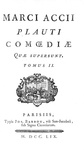 Una bellissima edizione delle Commedie di Plauto: Comoediae quae supersunt - 1759 (con 6 incisioni) Una bellissima edizione delle Commedie di Plauto: Comoediae quae supersunt - 1759 (con 6 incisioni)