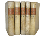 Vocabolario degli Accademici della Crusca - Venezia, presso Francesco Pitteri 1763 (legatura coeva)