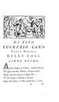 Lucrezio - Della natura delle cose tradotti da Alessandro Marchetti - 1754 (con decine di incisioni) Lucrezio - Della natura delle cose tradotti da Alessandro Marchetti - 1754 (con decine di incisioni)