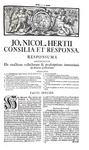 Diritto pubblico e feudale: Johann Nikolaus Hert - Responsa et consilia - Frankfurt 1729 (in folio) Diritto pubblico e feudale: Johann Nikolaus Hert - Responsa et consilia - Frankfurt 1729 (in folio)