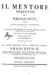 Andrea Metr� - Il mentore perfetto dei negozianti - Trieste 1793 (5 volumi - rara prima edizione) Andrea Metr� - Il mentore perfetto dei negozianti - Trieste 1793 (5 volumi - rara prima edizione)