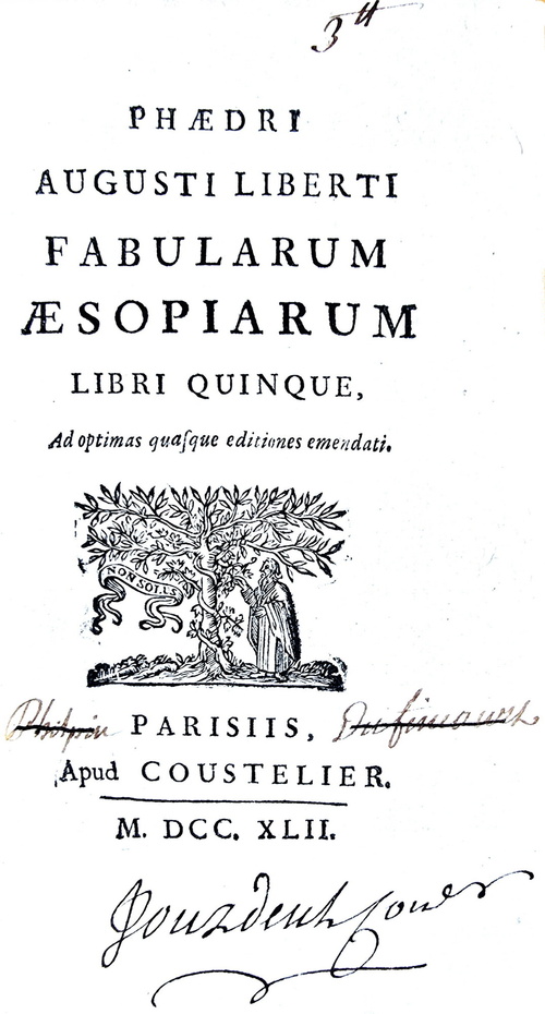 Le favole di Esopo riviste da Fedro: Fabularum Aesopiarum - Parisiis, Quillau 1742 (bella legatura) Le favole di Esopo riviste da Fedro: Fabularum Aesopiarum - Parisiis, Quillau 1742 (bella legatura)