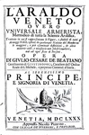 Stemmi e insegne nobiliari: Giulio Cesare de Beatiano - L'Araldo veneto - 1680 (rara prima edizione)