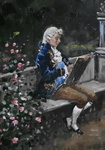 Fabio Cipolla - Ore liete in giardino - fine XIX / inizi XX secolo (circa 1895/1905) olio su tavola Fabio Cipolla - Ore liete in giardino - fine XIX / inizi XX secolo (circa 1895/1905) olio su tavola