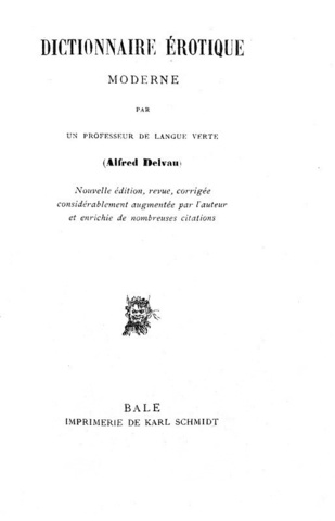 Rarit� bibliografica: Alfred Delvau - Dictionnaire �rotique moderne 1879 (edizione fuori commercio) Rarit� bibliografica: Alfred Delvau - Dictionnaire �rotique moderne 1879 (edizione fuori commercio)