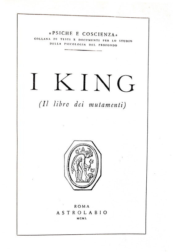 Una delle vette della spiritualit� cinese: I king (il libro dei mutamenti) - 1950 (prima edizione)
