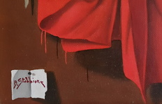 Realismo magico: Bruno Stobbione - Peltro e cristalli - 1993 (olio su cartone telato - archiviato) Realismo magico: Bruno Stobbione - Peltro e cristalli - 1993 (olio su cartone telato - archiviato)