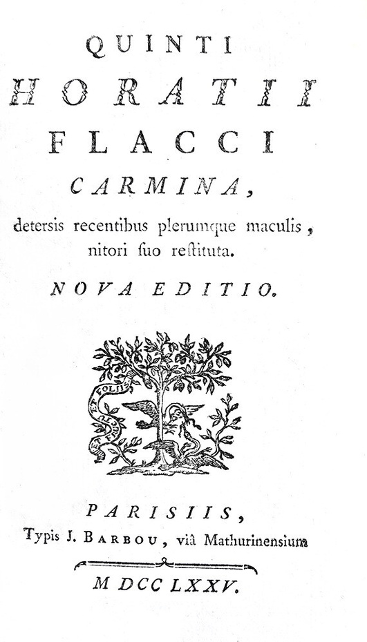 L'opera di Orazio in una bella edizione Barbou: Horatius - Carmina (Satyrarum, Epistolae...) - 1775 L'opera di Orazio in una bella edizione Barbou: Horatius - Carmina (Satyrarum, Epistolae...) - 1775