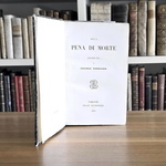 Niccol� Tommaseo - Della pena di morte discorsi due - Firenze, Le Monnier 1865 (prima edizione) Niccol� Tommaseo - Della pena di morte discorsi due - Firenze, Le Monnier 1865 (prima edizione)