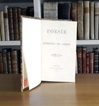 Edmondo De Amicis - Poesie - Milano, Treves 1881 (prima edizione - belle legatura coeva) Edmondo De Amicis - Poesie - Milano, Treves 1881 (prima edizione - belle legatura coeva)