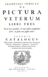 La pittura nell'antichit� classica: Francois du Jon - De pictura veterum libri tres - Rotterdam 1694 La pittura nell'antichit� classica: Francois du Jon - De pictura veterum libri tres - Rotterdam 1694