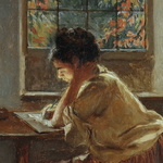 Haynes King - The love letter (la lettera d?amore) - 1870/75 (olio su tela) Haynes King - The love letter (la lettera d?amore) - 1870/75 (olio su tela)