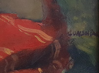 Silvio Consadori - La lettura - 1936 (olio su masonite - firmato e datato) Silvio Consadori - La lettura - 1936 (olio su masonite - firmato e datato)