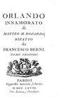 Un capolavoro quattrocentesco: Matteo M. Boiardo - Orlando innamorato - Parigi 1768 (bella legatura) Un capolavoro quattrocentesco: Matteo M. Boiardo - Orlando innamorato - Parigi 1768 (bella legatura)