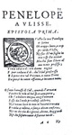 Ovidio - Epistole di nuovo tradotte in ottava rima da Marc'Antonio Valdera - Venezia 1604 Ovidio - Epistole di nuovo tradotte in ottava rima da Marc'Antonio Valdera - Venezia 1604