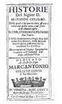 Fernando Colombo - Historie della vita di Cristoforo Colombo e della scoperta del Nuovo Mondo - 1678
