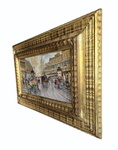 Carlo Brancaccio - Un boulevard a Parigi con le sue edicole - fine del XIX secolo (olio su tavola) Carlo Brancaccio - Un boulevard a Parigi con le sue edicole - fine del XIX secolo (olio su tavola)