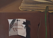 Realismo magico: Bruno Stobbione - Omaggio a van Eyck - 1988 (olio su tela - archiviato) Realismo magico: Bruno Stobbione - Omaggio a van Eyck - 1988 (olio su tela - archiviato)