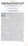 Bolla di papa Pio IV sulla Cancelleria Apostolica - Roma, Blado 1562 Bolla di papa Pio IV sulla Cancelleria Apostolica - Roma, Blado 1562
