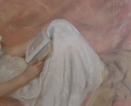 Giovanni Alic� - Il libro preferito - 1940/1950 (pastello su carta applicata a tavola) Giovanni Alic� - Il libro preferito - 1940/1950 (pastello su carta applicata a tavola)