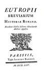 Storia dell'antica Roma: Eutropius - Brevarium historiae romanae - Barbou 1754 (bellissima legatura) Storia dell'antica Roma: Eutropius - Brevarium historiae romanae - Barbou 1754 (bellissima legatura)