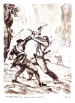 James Fenimore Cooper - L'ultimo dei mohicani - Roma, Belardetti 1945 (illustrazioni a tinta bistro)