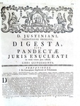 Il Corpus juris civilis di Giustiniano curato da Christoph H. Freiesleben (il Ferromontano) - 1775 Il Corpus juris civilis di Giustiniano curato da Christoph H. Freiesleben (il Ferromontano) - 1775