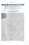 Bolla di papa Pio IV sulla Camera Apostolica - Roma, Blado 1562 Bolla di papa Pio IV sulla Camera Apostolica - Roma, Blado 1562
