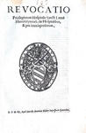 Pio V revoca i privilegi all�Ospedale di San Lazzaro dei lebbrosi - Roma, Blado 1567