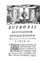 Storia dell'antica Roma: Eutropius - Brevarium historiae romanae - Barbou 1754 (bellissima legatura) Storia dell'antica Roma: Eutropius - Brevarium historiae romanae - Barbou 1754 (bellissima legatura)