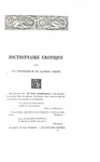 Rarit� bibliografica: Delvau - Dictionnaire �rotique moderne - 1879 (rara edizione fuori commercio) Rarit� bibliografica: Delvau - Dictionnaire �rotique moderne - 1879 (rara edizione fuori commercio)