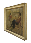 Ermenegildo Agazzi - La lettrice - fine del XIX secolo (1885/1890) - olio su tela Ermenegildo Agazzi - La lettrice - fine del XIX secolo (1885/1890) - olio su tela