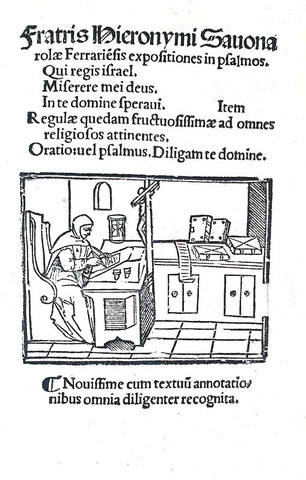 Girolamo Savonarola - Expositiones in psalmos. Miserere me Deus - Venezia 1524 (bellissima legatura) Girolamo Savonarola - Expositiones in psalmos. Miserere me Deus - Venezia 1524 (bellissima legatura)