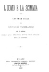 L'antidarwinismo in Italia: Niccol� Tommaseo - L'uomo e la scimmia - Milano 1869 (prima edizione) L'antidarwinismo in Italia: Niccol� Tommaseo - L'uomo e la scimmia - Milano 1869 (prima edizione)