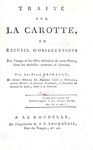 Le propriet� della carota: Ami Felix Bridault - Traite sur la carotte - 1802 (rara prima edizione) Le propriet� della carota: Ami Felix Bridault - Traite sur la carotte - 1802 (rara prima edizione)