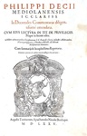 Filippo Decio - In Decretales commentaria - Torino, Bevilacqua 1575 (in folio, bella legatura coeva) Filippo Decio - In Decretales commentaria - Torino, Bevilacqua 1575 (in folio, bella legatura coeva)