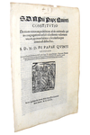 Bolla di Pio V che disciplina il voto di obbedienza negli ordini secolari - Roma, Blado 1567 Bolla di Pio V che disciplina il voto di obbedienza negli ordini secolari - Roma, Blado 1567