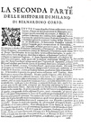 Una celebre fonte di storia milanese: Bernardino Corio - L'historia di Milano - Padova 1646 Una celebre fonte di storia milanese: Bernardino Corio - L'historia di Milano - Padova 1646