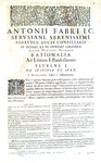 Diritto romano: Antoine Favre - Rationalia in Pandectas - Lugduni 1659/63 (6 volumi)