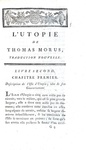 Thomas More - Du meilleur gouvernement possible ou la nouvelle isle d'Utopie - A Paris 1789 Thomas More - Du meilleur gouvernement possible ou la nouvelle isle d'Utopie - A Paris 1789