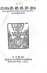 Bolla di Pio IV sulla dichiarazione di spoglio - Roma, Blado 1563 Bolla di Pio IV sulla dichiarazione di spoglio - Roma, Blado 1563
