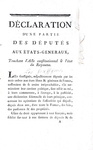 La Costituzione francese: Declaration des deputes aux Etats-Generaux -  Paris 1791 (prima edizione)