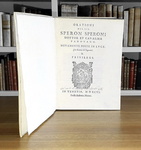 Politica e diplomazia nel Cinquecento: Sperone Speroni - Orationi - Venezia 1596 (prima edizione) Politica e diplomazia nel Cinquecento: Sperone Speroni - Orationi - Venezia 1596 (prima edizione)